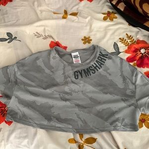 Gymshark CAMO cropped t shirt new condition size medium